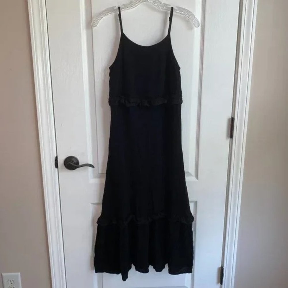 art class L 10/12 Maxi sundress tiered woven lace EUC